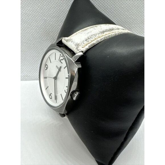 Fossil BQ3360 Women's White Leather Strap Analog Dial Quartz Wrist Watch JNA349 - Picture 2 of 11